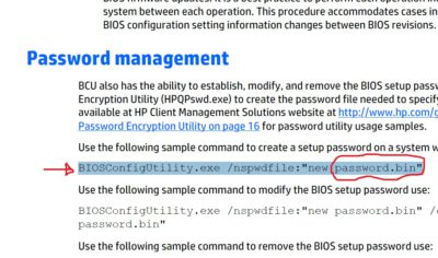 Как сбросить пароль BIOS на HP Pavilion программой